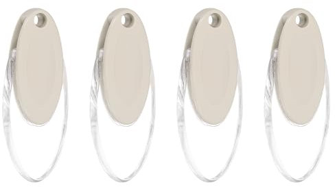 sourcing map 4Pcs Blind Cord Weight, 91mm Curtain Blinds Handles Plastic Pull String Pendants for Window Shutter Vertical Roller Blinds Accessories, Light Brown