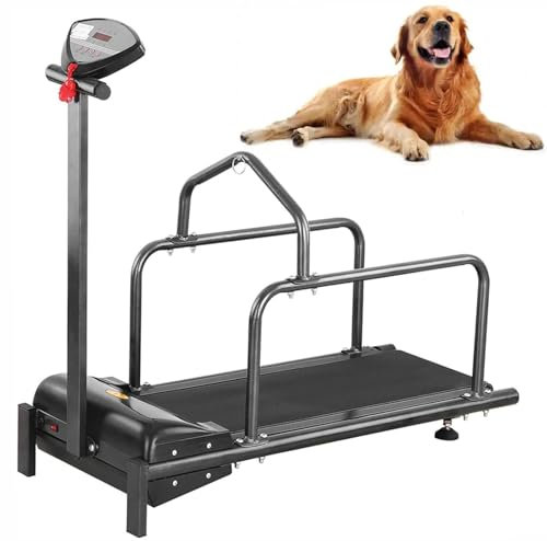 Tapis roulant per cani di piccola/media taglia, tapis roulant per cani con rampa regolabile e contapassi, Macchina da corsa per animali domestici per esercizio e vita sana degli animali domestici