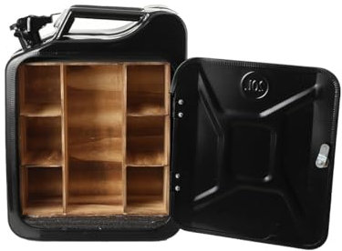 SUDEG Whiskey Bar Schrank,20L Jerry Can Whiskey Bar, Weihnachten Jerry Can Bar, Jerry Can Whiskey Bar für Männer, Abschließbarer Minibar