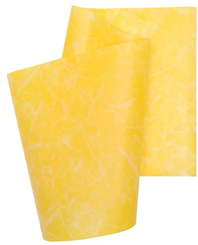 Angoily Material Fácil de Instalar y Desmontar, 2 Rollos Pvc Dorado para Pantalla de Lámpara de Pie y Mesa para Manualidades y Decoración del Hogar
