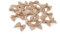 Satinschleifen 25x30mm 20 Stück - FARBAUSWAHL - farbecht & waschbar - Kleine Schleifen zum Nähen - Fertige Geschenkschleifen zum Dekorieren Basteln Kleben Sand Beige
