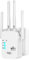 Extender wifi Potente amplificatore WiFi 1200mbps,Doppia Banda (2.4G+5G),Ripetitore wifi potente per casa,2 porta LAN,4 antenne,Copertura 9800 m³,Compatibile con Alexa,router e tutti box di rete
