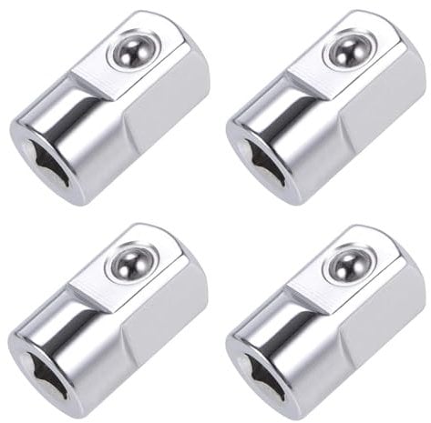 4 Stück Stecknussadapter Stecknuss Adapter Buchsenadapter Reduzierstück Stecknuss Adapter 1/4-Zoll-Buchse Auf 1/2-Zoll-Stecker