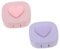 Beaupretty 2sets Portable Leakproof Case Mirror Cute Heart Lens Holder for Travel and Cosmetic Storage