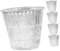 UKCOCO 5 Pièces Papier d'aluminium bac à Graisse pour Seau à Graisse pour friteuse à Graisse Gril lèchefrite Feuille d'aluminium Silver