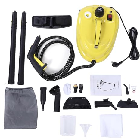 Irfora Nettoyeur Vapeur Haute Puissance 2000 W avec Accessoires Complets, Vapeur 106 °C, Machine de Nettoyage Rapide pour la Maison, Nettoyeur Robuste pour Diverses Surfaces (Prise UE)