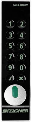SAG Safe-O-Tronic LS 101 Möbelschließsystem für Schrank-Türen Spinde Schließfächer | schlüssellos PIN-Code Tastatur | digitales Möbel-Schloss | Schulte Schlagbaum | Einbau senkrecht Drehknopf unten