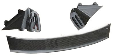 Auto Heckspoiler Für Mini Für Cooper R56 Ver.2.11/2.12 Auto-Styling Carbon Fiber Dachspoiler Hochglanz-Finish Heckspoilerlippe Fiber Splitter Drift Kit Heckflügel(FRP Unpainted)