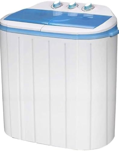 Rexhan Portable Twin Tub Washing Machine and Dryer, 5 KG (3 KG Wash 2 KG Dry) Electric Mini Washer, RV, Travel, Camping, Dry Cycle Dryer Combo, New