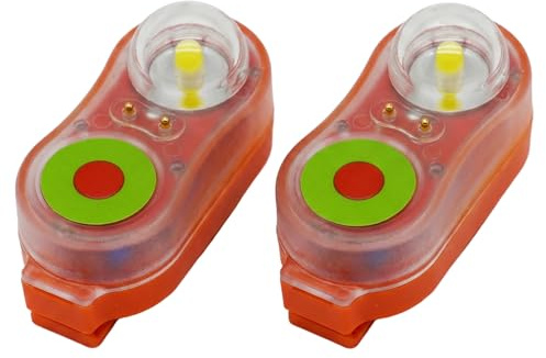Lumière de Gilet de Sauvetage, 2 pièces lumières stroboscopiques d'urgence Gilet Sauvetage Haute visibilité-lumières sécurité plongée activées par l'eau, autonomie Plus 8 Heures