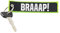 CG Keytags - Einzigartige Schlüsselanhänger für Motorräder, Roller, Autos, Geschenke und mehr (BRAAAP (NEON))