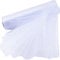 26M X 29CM Rolle Organza Stoff Organza Tischläufer Tischband Organza Band Weiß Stuhl Schärpe Bögen für Hochzeit Party Geschenke Deko Basteln