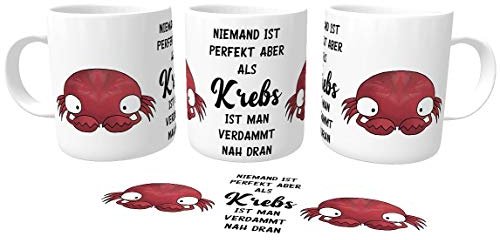 Tasse Horoskop Sternzeichen Krebs Spruch Geburtstagsgeschenk lustiger Becher Tee Tasse (22.6-23.07 Krebs)
