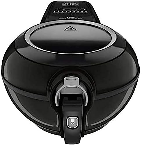 Seb Actifry Genius XL 2 en 1 Friteuse sans Huile Deux Zones de Cuisson 99% de matière Grasse en Moins 9 Menus Intelligents Cuisine saine Cuve Amovible 6 personnes 1, 7 kg Noir
