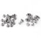 Hztyyier 20Pz Poste a Vite Piatte in Ottone Rivetti Viti Dado a Testa Piatta Resistente Rivetti per Chiodi Forniture per riparazioni Artigianali in Pelle Argento(8mm)