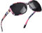 SIPHEW Übergroße Polarisierte Sonnenbrille für Frauen, Brille im Klassischen Design mit UV400 Schutz Sonnenbrille (floral)