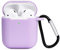 AKABEILA Cover AirPods Silicone, Custodia AirPods 2 in Silicone, Compatibile con Apple AirPods 2 & 1 Cover Custodia Protettiva Air Pods [LED Frontale Visibile] Moschettone Protettiva, Viola