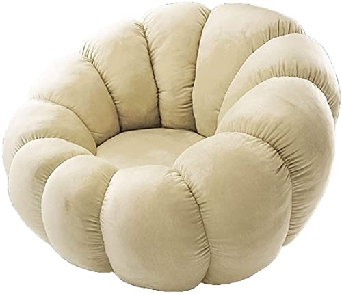 dtkmkj Kindersofa Pumpkin Lazy Chair für Jungen oder Mädchen, Multi-Szene(Color:Beige)