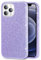 Mixroom - Custodia Cover per iPhone 11 PRO Case in TPU Morbido Lilla con Brillantini Glitter 3 in 1