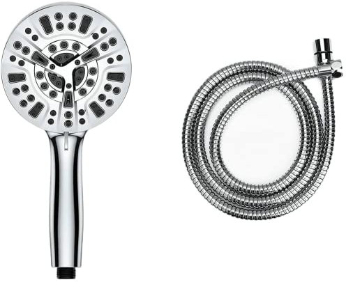 SPORTARC Für AquaCare AS-SEEN-ON-TV Hochdruck-Handbrause, Anti-Verstopfungsdüsen, integrierte Hochdruckreinigung, um Wanne, Fliesen und Haustiere zu reinigen, Edelstahlschlauch