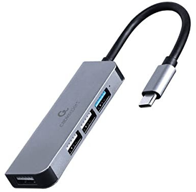 GEMBIRD HUB USB TIPO C DE 4 PUERTOS 1 X USB 3.1 Y 3 X USB 2.0