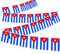 MacLand 30 cuerdas de bandera de Cuba, banderines cubanos de 32 pies, pancarta decorativa para decoración de patio interior y exterior
