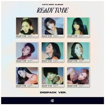 TWICE READY TO BE 12th Mini Album DIgipack Version CD+POB+Folding poster on pack+Photobook+Photocard+Sticker+Tracking Sealed (Nayeon)