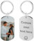 Porte-Clés Personnalisé Avec Photo Double Face Porte-Clés Personnalisé Gravé Au Laser Pour Homme Femme Famille Cadeau