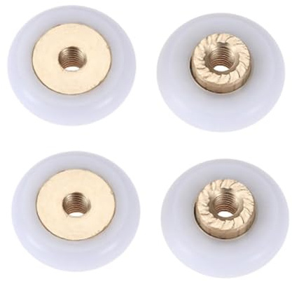 SBTRKT 4 pièces 18mm Dia Porte de Douche coulissante Roue de Remplacement roulettes Meubles roulettes Coureurs Roues for cabines de Douche Coureur