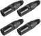 XMSJSIY RJ45 Ethercon Stecker Abdeckung Metall Ethernet Netzwerk Kabel Schutz Abdeckung wasserdichte Stecker Panel Mount geschirmt Staub-Beweis für Cat5/6-4PCS