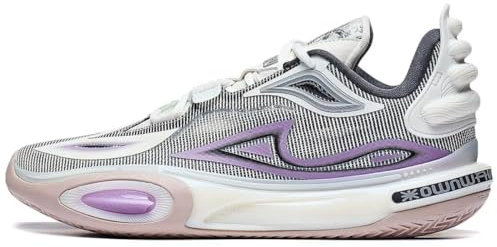 LI-NING Herren Wade All City 11 V2 Professionelle Basketballschuh Dämpfung Sportschuhe Violett ABAT093-3H EU 45