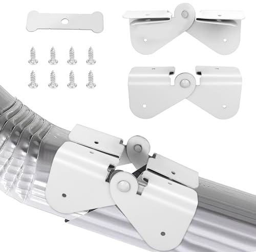 Dachrinnen-Fallrohr-Scharnier, 3 Stück, 6 Stück, Fallrohr, aufklappbar, mit Reißverschluss, einfache Selbstmontage auf jeder Größe, rechteckiger oder quadratischer Fallrohr, Regenrinnen-Zubehör,