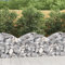 Homgoday Gabion avec arche haute, panier à pierre, panier à gabions, mur renforcé, clôture, gabions, mur, 100 x 30 x 60/80 cm, fer galvanisé