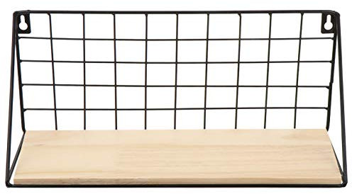 CORHAD 1Stk Wandregal storage shelves abstellständer schließfach Regal an der Wand montiert schwarze Wohnkultur Lametta bücherregal Küchenregal aus Metall Badezimmerregal aus Metall Holz