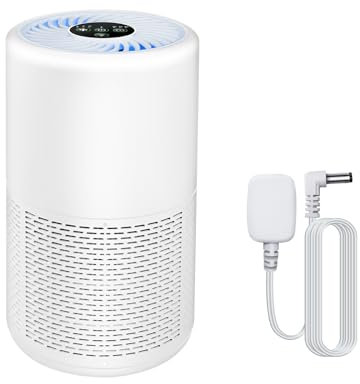 Luftreiniger für Schlafzimmer Luftreiniger Luftreiniger für Zuhause mit HEPA-Filter, tragbare Luftreiniger mit 3 Geschwindigkeiten, Luftionisator entfernen Staub, Pollen, Rauch, Tierhaare