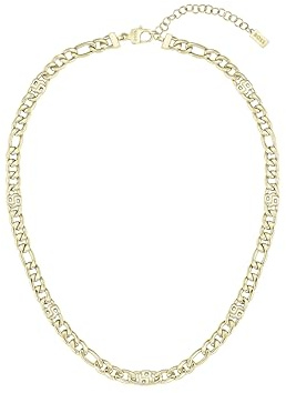 BOSS Jewelry Gliederhalskette für Damen Kollektion DOUBLE B INFINITE aus Edelstahl und Gelbgold