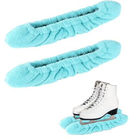 lasuroa Schlittschuh Kufenschoner, Schlittschuhschoner Schlittschuhschoner Eiskunstlauf Schlittschuhe Kufenschutz für Hockey-Schlittschuhe Kunstlauf Schlittschuh(Hellblau, Mittel)