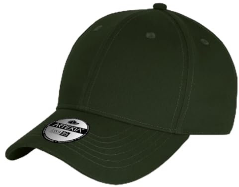 Artexia Baseball Cap Herren - Baumwolle Kappe Herren und Cap Damen - Basecap Herren Dankelgrün