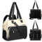 Fexkean Baby Wickelrucksäcke Umhängetasche Wickeltasche Rucksack mit Wickelunterlage,Große Reisewindeltasche für Mama und Papa,Multifunktions Handtasche Babytasche Bote-Black