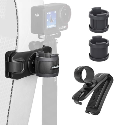 Aovee Selfie-Stick-Halterung mit 360° drehbarer Drehung, Verstellbarer Drehung, geeignet für Selfie-Sticks mit einem Durchmesser von 23–33 mm