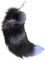 Pineeseatile Fox -Schwanz -Schlüsselbund, Fox Tail Realistic 16inch Pelry Tail Keychain Künstlicher Tierschwanz mit Verschluss dekorativen Therian -Schwanz für Schlüsselhandtaschen -Cosplay, Style11