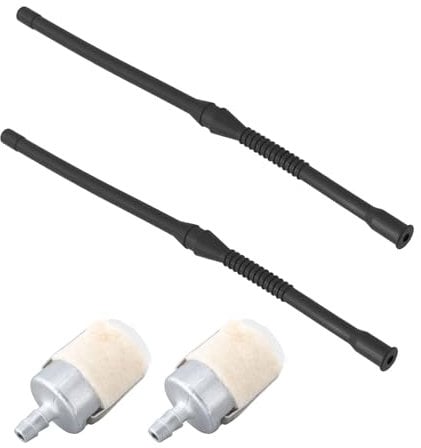 LT Easiyl 2 Sets Chainsaw Fuel Line Filter Gas Pipes Hose Pipe Replacement Fuel Hose Petro Pipe Compatible with Husqvarna 162SE 266 266SE