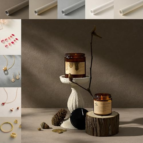5 x faltenfreier Fotohintergrund, 3D-Tuch mit feiner Sandtextur, Tuch (kein Papier), originelles Design, wasserdicht, wiederverwendbar, 71,1 x 53,3 cm, Foto-Tischhintergründe für Lebensmittel, Gelee