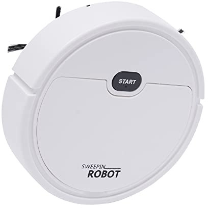 KLOOLIVE Saugroboter mit Wischfunktion 5w 220v Robot Vacuum 500pa Kunststoff Staubsauger Roboter 30Mins Max Roboterstaubsauger Kehrroboter mit Bürste, Ladekabel, Geschirrtuch Saugroboter