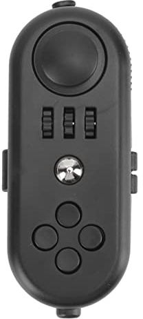 Resefinem Fidget Toy EDC Sensory Controller Pad ideal für Stressreduzierung und Stimmungsrelaxation für wachsende Kinder und Erwachsene bei der Arbeit weiß und bla (3 Alles schwarz)