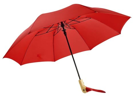 SUIOPPYUW Reise Regenschirm, leicht, langlebig, Sonnenschirm für Männer und Frauen, für Straßenwanderungen, Rot