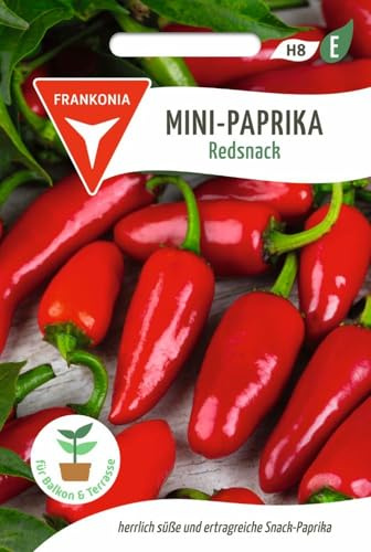 FRANKONIA® Mini-Paprika, Redsnack - Gemüse-Samen Paprika-Samen Saatgut Samen (Capsicum)