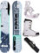 Airtracks Damen Snowboard-Set Freestyle Freeride Drom Lady Rocker 140 + Snowboard Bindung Master W + Snowboardboots Master QL W 38 + Sb Bag