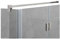 Stabilisierungsstange für Duschen, Stabilisator Duschwand, Stabilisationsstange Glas-Wand (120cm, Edelstahl Eckig)
