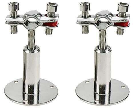 Savagrow 2pcs Stainless Steel Ceiling Mount Pipe Support Wall Mount Adjustable Pipe Support Clamp for Dia 12-14mm(0.5-0.6inch)
